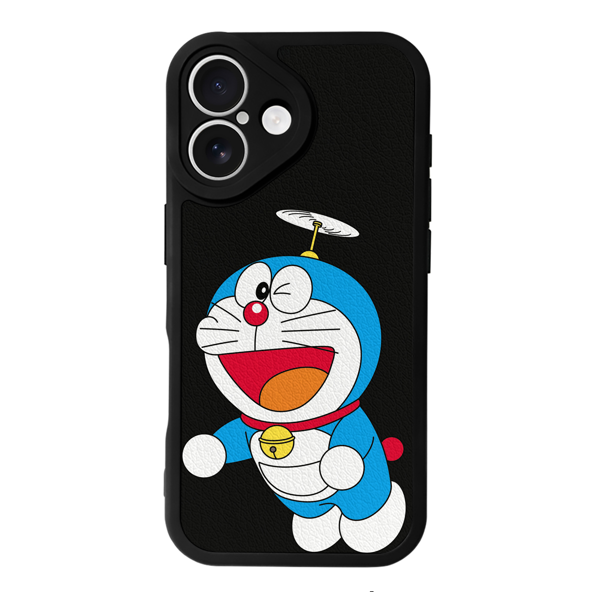 （画像用） ドラえもん Doraemon 【iPhone 16シリーズ対応】シリコンスマホケース（レザー調） 材質：シリコン